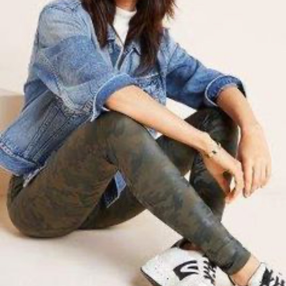 Spanx by Anthropologie Camo Leggings M